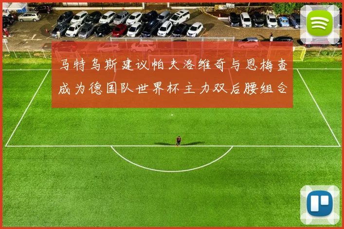 马特乌斯建议帕夫洛维奇与恩梅查成为德国队世界杯主力双后腰组合